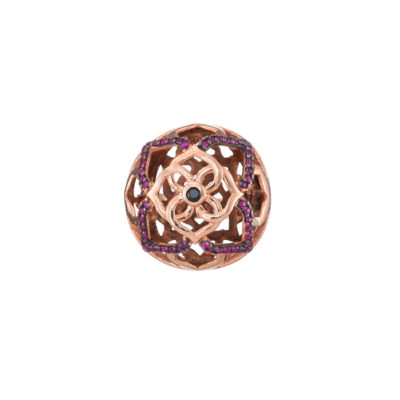 δαχτυλίδι από ασήμι 925 mandala flower με ζιργκόν Εμπνευσμένη από τη μάνταλα η οποία είναι σανσκριτική λέξη
