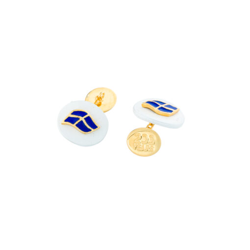 Κοσμήματα για την Ελληνική επανάσταση 1821 2021- μανικετόκουμπα ελληνική σημαία