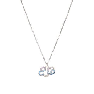 Κολιέ από ασήμι 925 γούρι 2026 σύννεφο με ζιργκόν