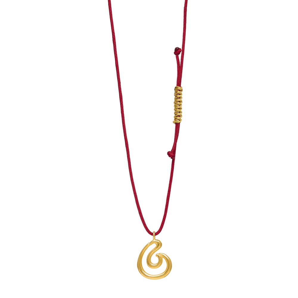 Γουρια 2026 Ασημι 925 Κολιέ από ασήμι 925 γούρι 2026 κύμα επίχρυσο - Το κύμα συμβολίζει τη ροή και τη δυναμική της ζωής