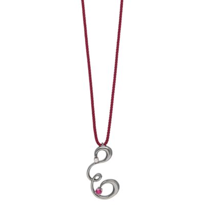 κολιέ από ορείχαλκο γούρι 2026, φίδι με ζιργκόν