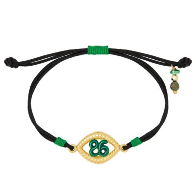 Γουρια 2026 Ασημι 925 βραχιόλι από ασήμι 925 γούρι 2026 μάτι επίχρυσο με σμάλτο - Το μάτι έχει συμβολική σύνδεση με το φως