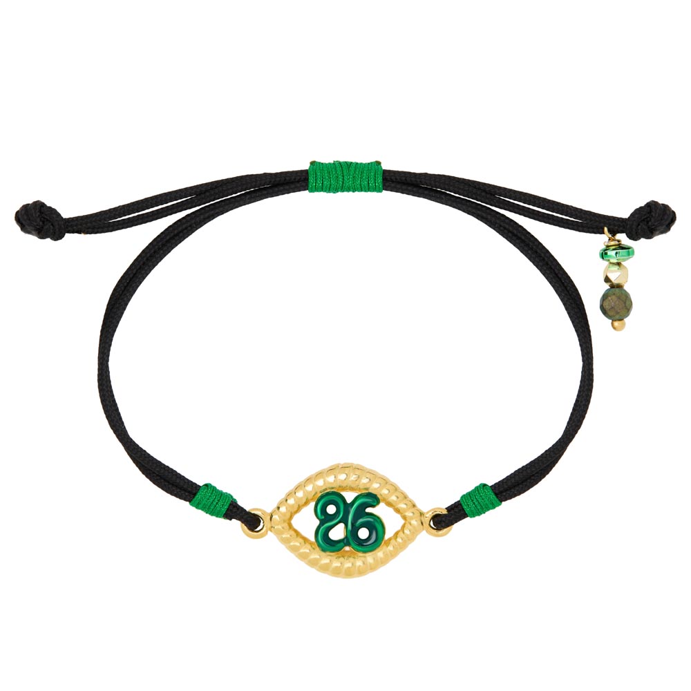 Γουρια 2026 Ασημι 925 βραχιόλι από ασήμι 925 γούρι 2026 μάτι επίχρυσο με σμάλτο - Το μάτι έχει συμβολική σύνδεση με το φως