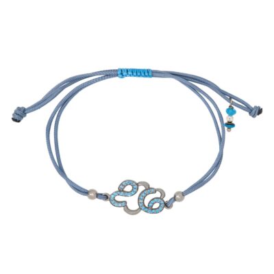 βραχιόλι από ασήμι 925 γούρι 2026 σύννεφο με ζιργκόν