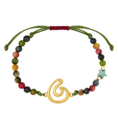 Γουρια 2026 Ασημι 925 βραχιόλι από ασήμι 925 γούρι 2026 κύμα επίχρυσο - Το κύμα συμβολίζει τη ροή και τη δυναμική της ζωής