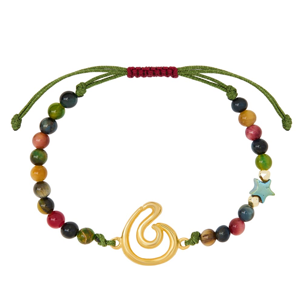 Γουρια 2026 Ασημι 925 βραχιόλι από ασήμι 925 γούρι 2026 κύμα επίχρυσο - Το κύμα συμβολίζει τη ροή και τη δυναμική της ζωής