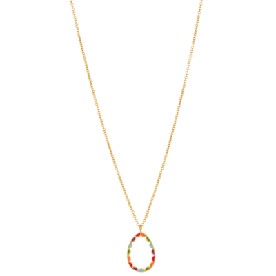 κολιέ ορείχαλκος με σμάλτο