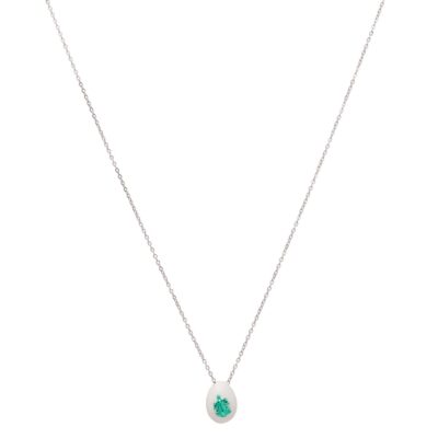 κολιέ από ορείχαλκο με νανοκεραμική βαφή βάτραχος