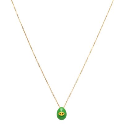 κολιέ από ορείχαλκο επίχρυσο μάτι