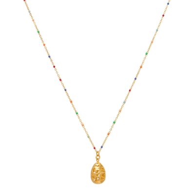 κολιέ από ορείχαλκο καραβολάκια επίχρυσο