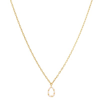 κολιέ από ορείχαλκο αυγό με σμάλτο