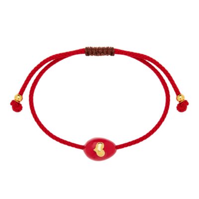 βραχιόλι από ορείχαλκο επίχρυση καρδούλα