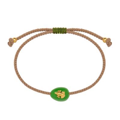 βραχιόλι από ορείχαλκο επίχρυσος βάτραχος