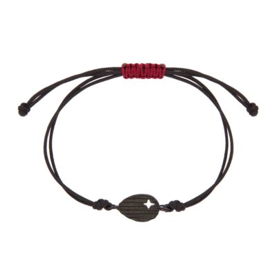 βραχιόλι αστέρι ριγέ ασήμι 925