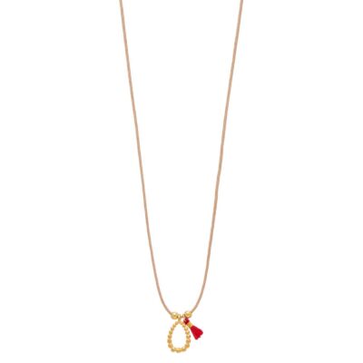 κολιέ από ασήμι επίχρυσο αυγό